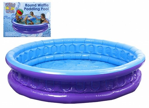 6ft waffle round paddling pool - waffle,