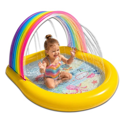 Rainbow arch spray pool kids - rainbow,